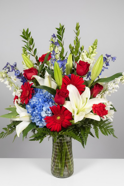 Red, White & Blue Bouquet