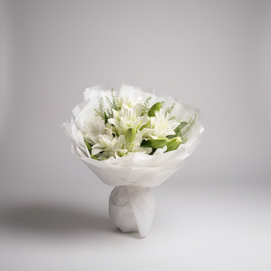 White Rose Lilies Wrap
